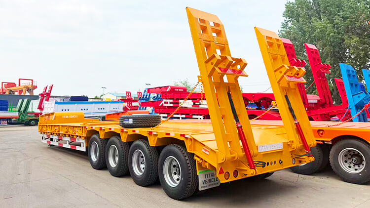 Titan 4 Axle Low Bed Truck Trailer for Sale in Nigeria
