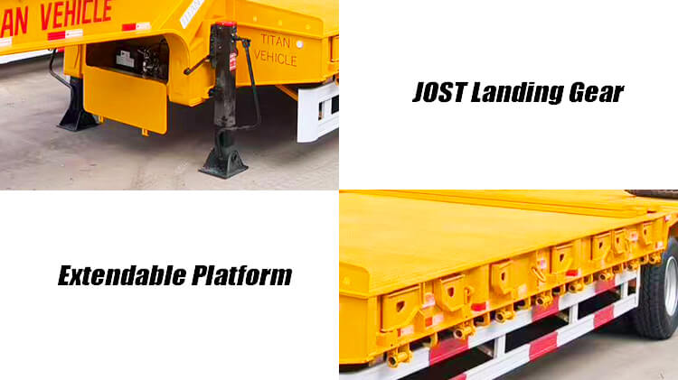 Titan 4 Axle Low Bed Truck Trailer for Sale in Nigeria