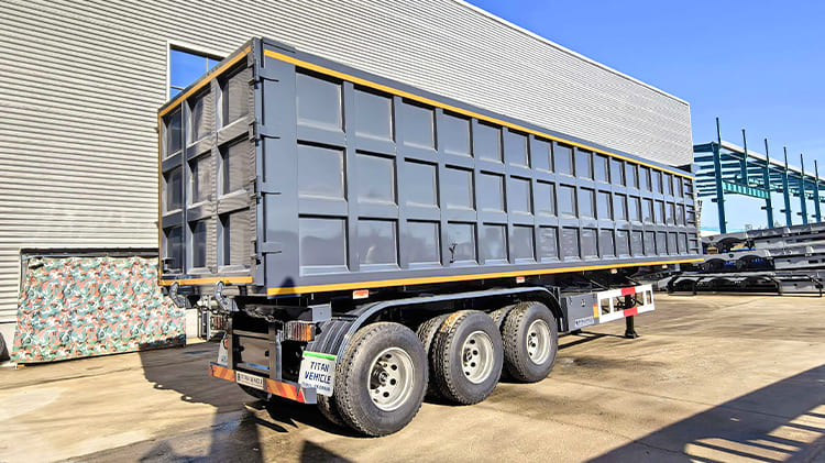 3 Axle End Dump Trailer Prices for Sale in Sierra Leone Freetown