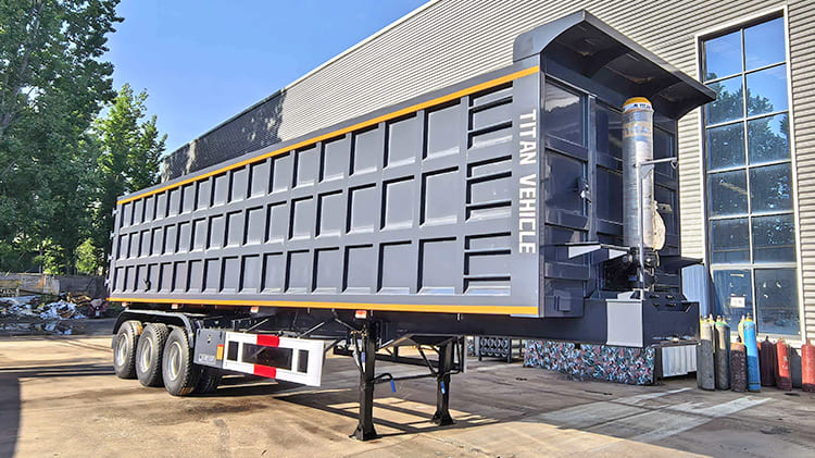 3 Axle End Dump Trailer Prices for Sale in Sierra Leone Freetown