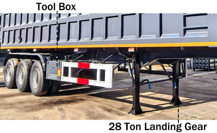 3 Axle End Dump Trailer Prices for Sale in Sierra Leone Freetown