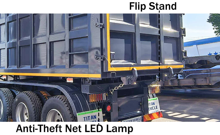3 Axle End Dump Trailer Prices for Sale in Sierra Leone Freetown