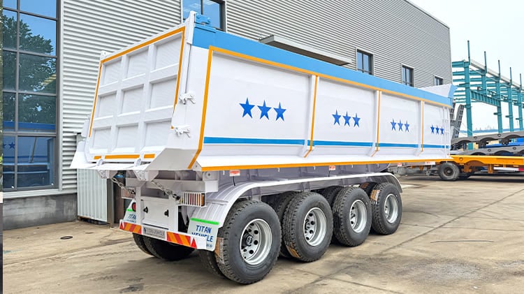 4 Axle New Hydraulic Tipper Trailers Price for Sale Near Me in Mali