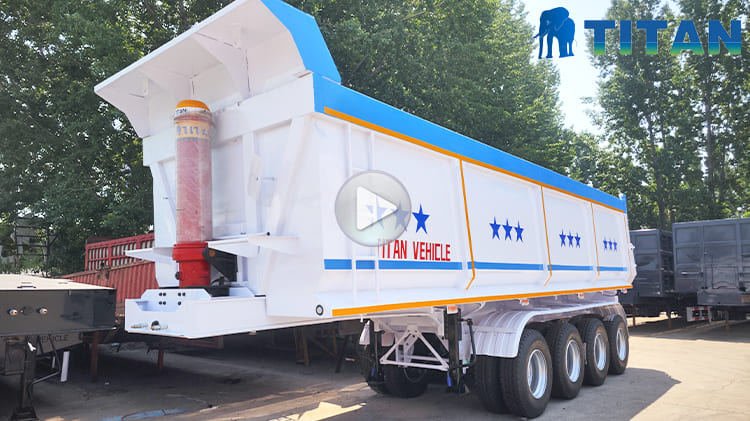 4 Axle New Hydraulic Tipper Trailers Price for Sale Near Me in Mali