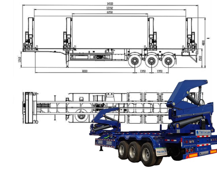 40 Ft Container Side Lifter Trailer for Sale in Guyana