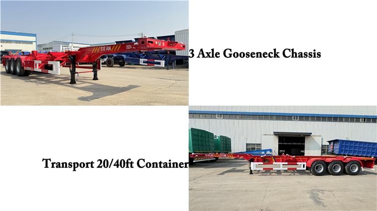 3 Axle Container Chassis Trailer for Sale In Jamaica