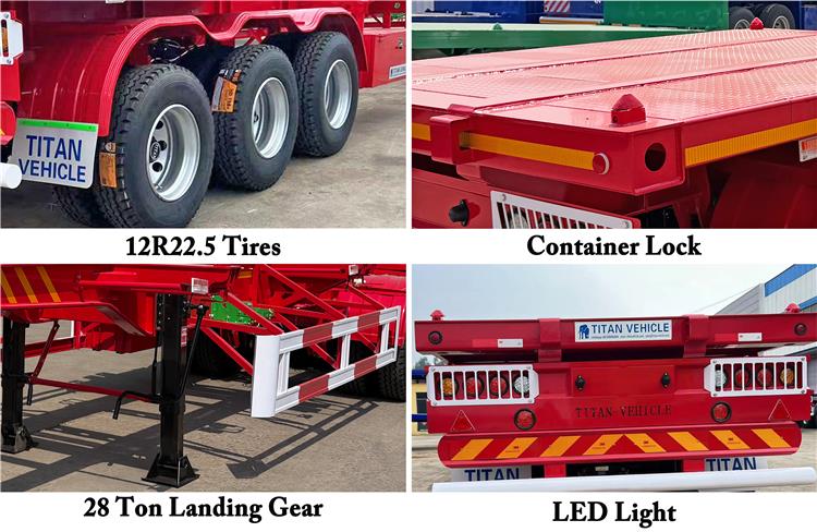3 Axle Container Chassis Trailer for Sale In Jamaica