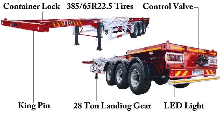 40 ft Chassis Trailer for Sale In Jamaica