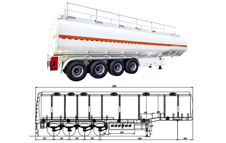 Titan 4 Axle Oil Tanker Trailer for Sale in Guinea