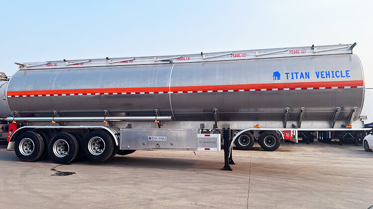 Titan 3 Axle Aluminum Tanker Trailer for Sale in Guinea