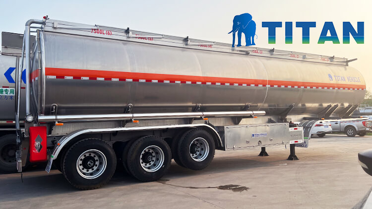 Titan 3 Axle Aluminum Tanker Trailer for Sale in Guinea