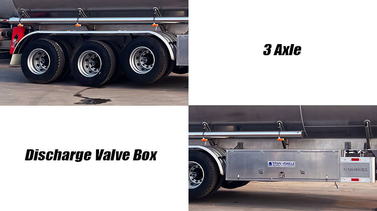 Titan 3 Axle Aluminum Tanker Trailer for Sale in Guinea