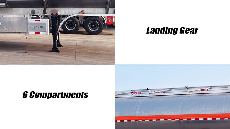 Titan 3 Axle Aluminum Tanker Trailer for Sale in Guinea