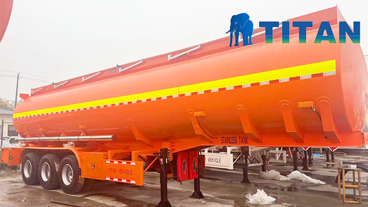 3 Axle Stainless Steel Tanker Trailer for Sale in Guinea