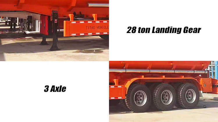 3 Axle Stainless Steel Tanker Trailer for Sale in Guinea
