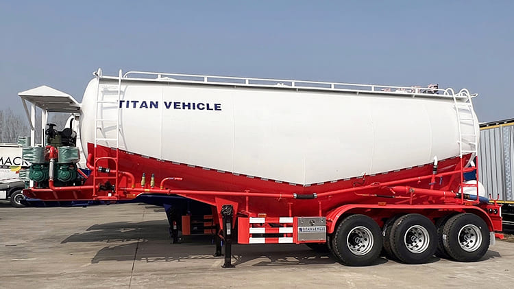 TITAN 3 Axle 30CBM Dry Bulk Tanker Trailer for Sale in Zambia