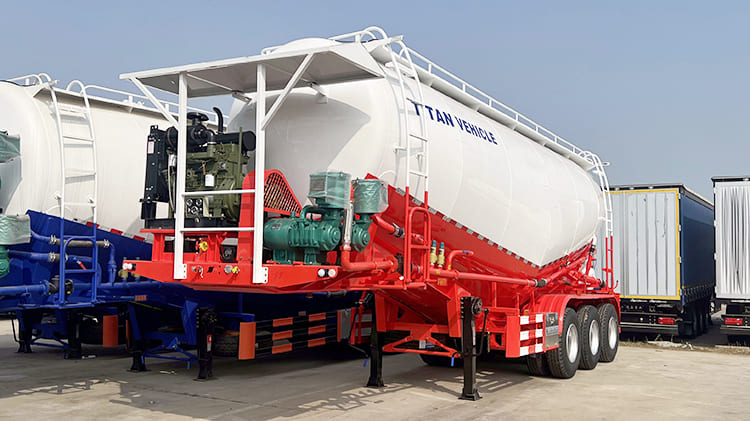 TITAN 3 Axle 30CBM Dry Bulk Tanker Trailer for Sale in Zambia