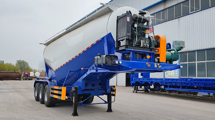 TITAN 3 Axle 35 CBM Bulk Cement Tanker Trailer for Sale in Zambia