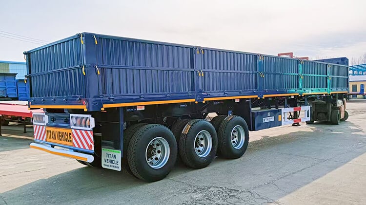 Titan Tri Axle Side Wall Semi Trailer for Sale in Zambia
