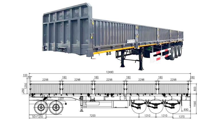 Titan 3 Axle Sideboard Trailer for Sale in Zambia