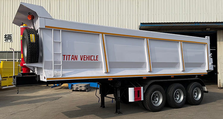 TITAN 3 Axle Dump Trailer for Sale in Dakar, Senegal-30 CBM