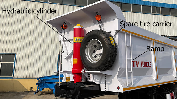 TITAN 3 Axle Dump Trailer for Sale in Dakar, Senegal-30 CBM