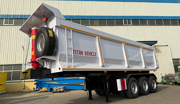 TITAN 3 Axle Dump Trailer for Sale in Dakar, Senegal-30 CBM