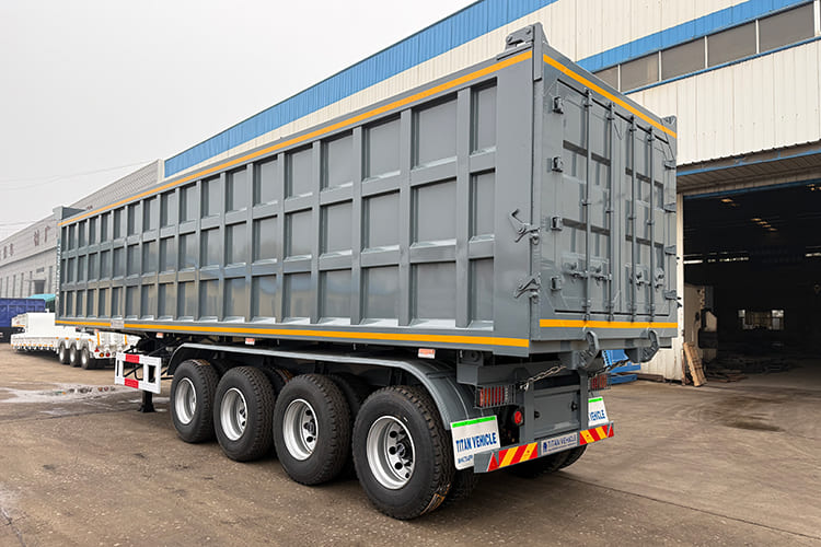 TITAN 4 Axle Rear Dump Semi Trailer for Sale in Senegal - 40 CBM
