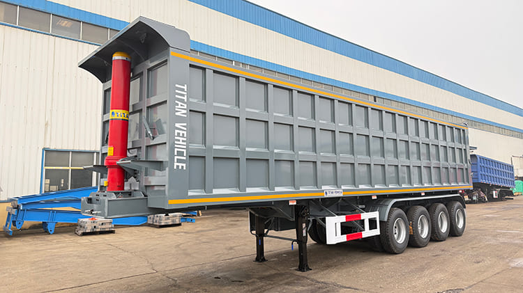 TITAN 4 Axle Rear Dump Semi Trailer for Sale in Senegal - 40 CBM