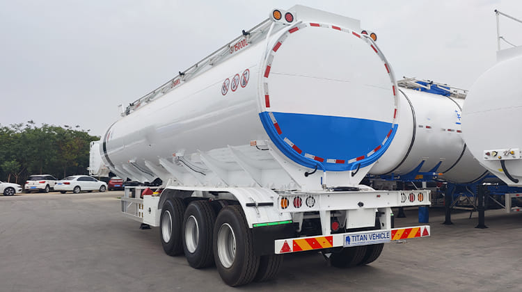 Tri Axle 45000L Petrol Tanker Trailer Truck Price in Mali