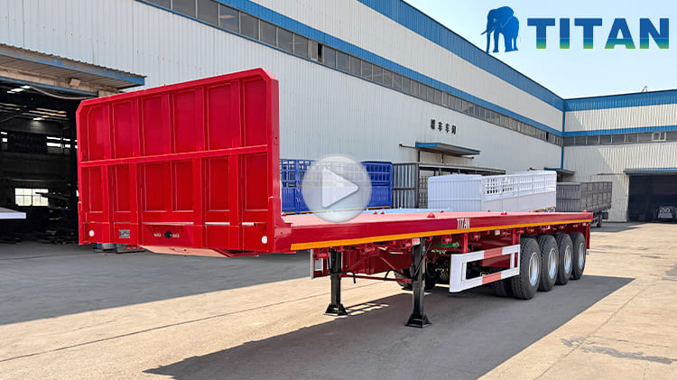 4 Axle 40 Foot Flatbed Trailer Prices for Sale in Tanzania