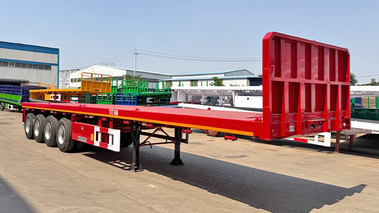 4 Axle 40 Foot Flatbed Trailer Prices for Sale in Tanzania