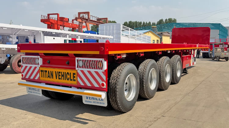 4 Axle 40 Foot Flatbed Trailer Prices for Sale in Tanzania