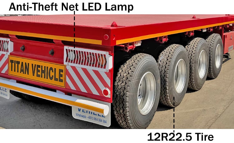 4 Axle 40 Foot Flatbed Trailer Prices for Sale in Tanzania