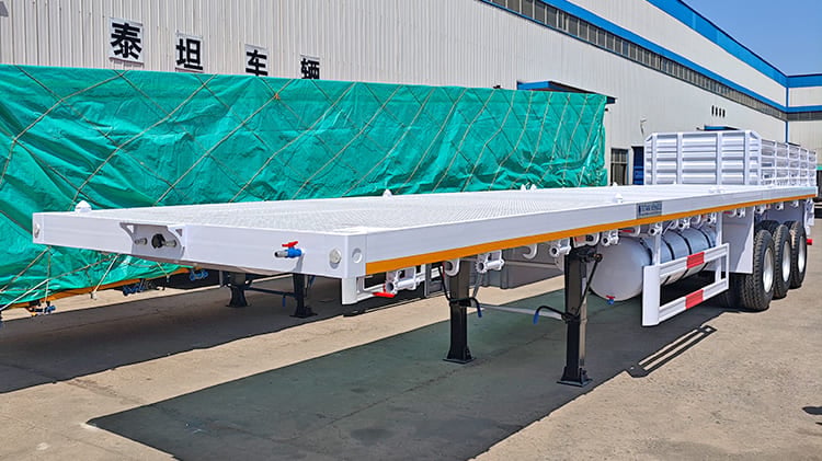 40 Foot 3 Axle Flatbed Semi Trailer for Sale in Tanzania