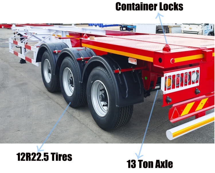 40 Foot Container Chassis for Sale in Guam