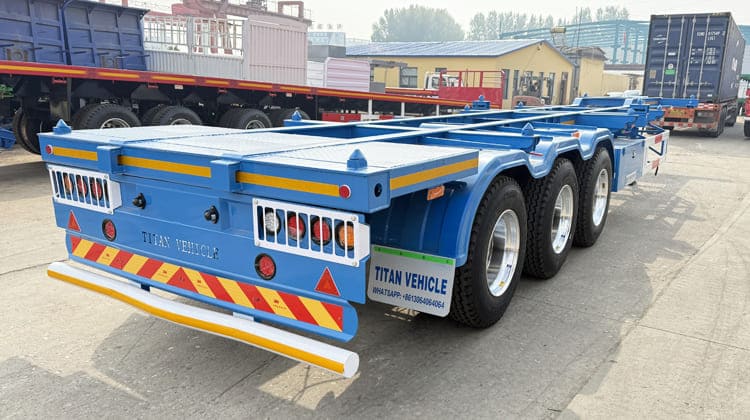 Tri Axle Gooseneck Container Chassis Trailer for Sale in Guam