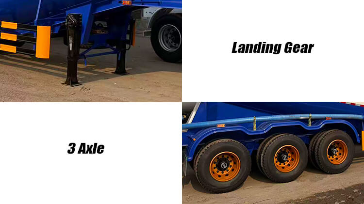 3 Axle 50 cbm 60 Ton Bulk Cement Trailer for Sale in Liberia