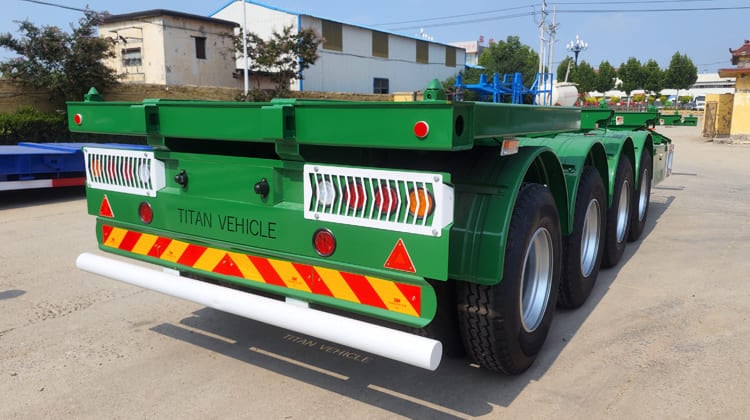 4 Axle Shipping Container Chassis Trailer for Sale in Guam
