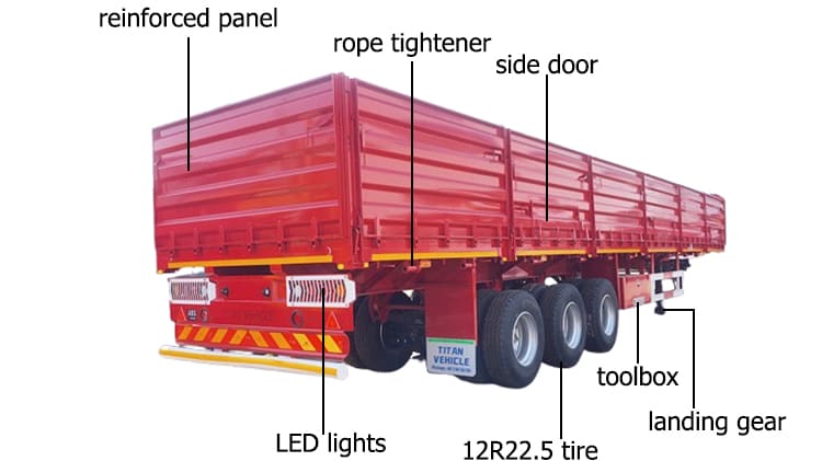 TITAN 60 Tons Bulk Grain Trailer for Sale in Zimbabwe