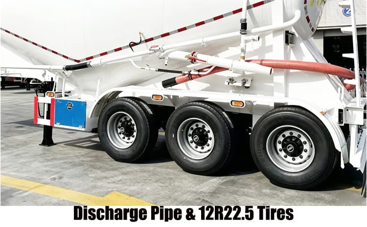 30 CBM Pneumatic Dry Bulk Tanker Trailer in UAE