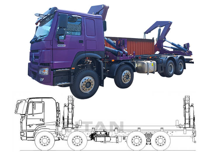 20 Ft Side Loader Container Truck for Sale in Guyana