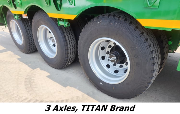 Tri Axle Lowbed Trailer Truck Customized for Tanzanian Market