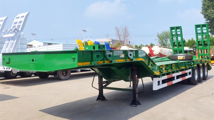 Tri Axle Lowbed Trailer Truck Customized for Tanzanian Market