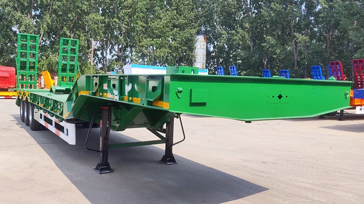 Tri Axle Lowbed Trailer Truck Customized for Tanzanian Market