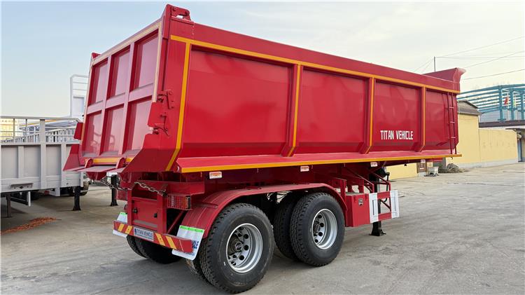 2 Axle Tipper Trailer with Bogie Suspension for Sale In Mali