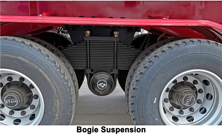 2 Axle Tipper Trailer with Bogie Suspension for Sale In Mali