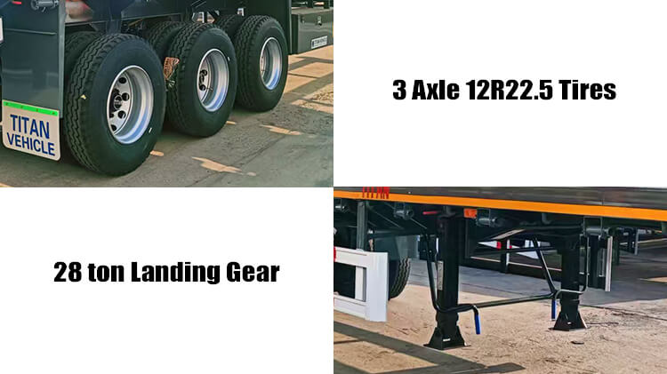 Titan 3 Axle Flatbed Trailer for Sale in Côte d'Ivoire