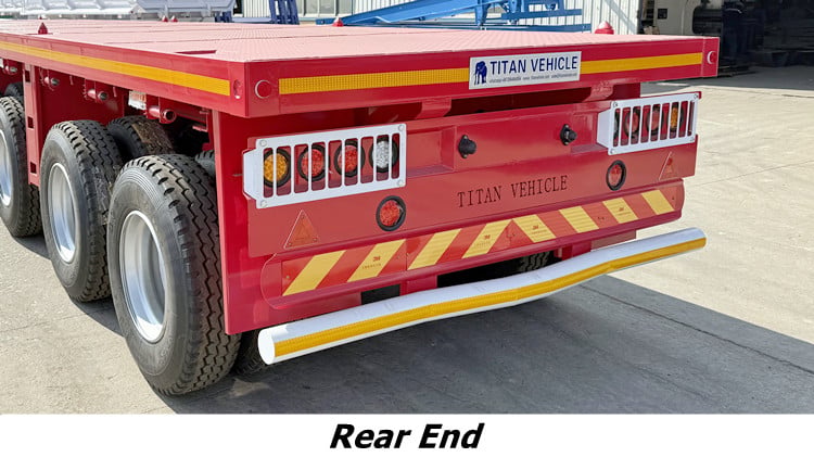 40FT 4 Axle Flatbed Trailer for Sale in Ghana Accra