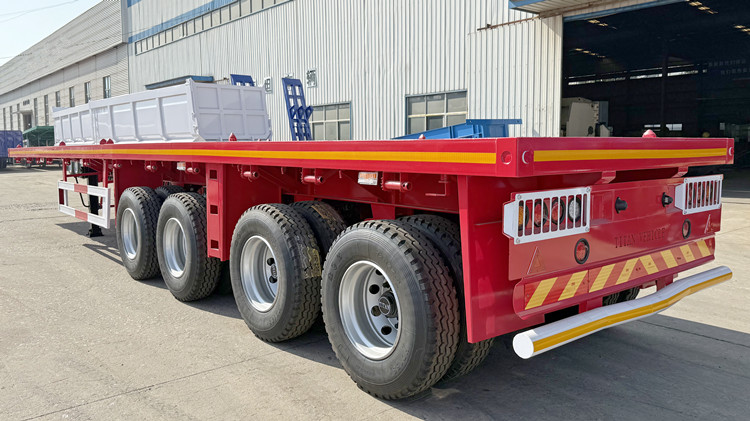40FT 4 Axle Flatbed Trailer for Sale in Ghana Accra